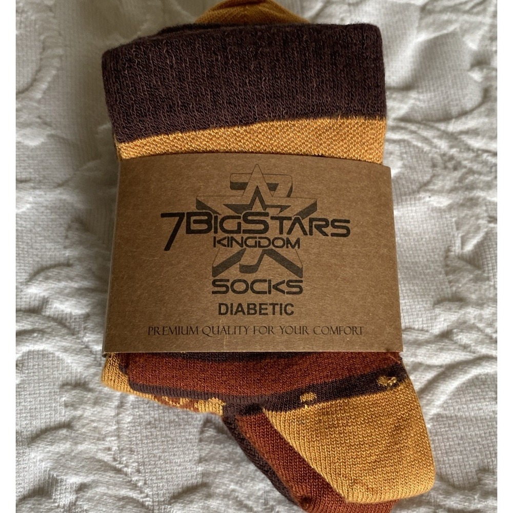 7BigStars Kingdom Women Bamboo Diabetic Fall Pattern Quarter Socks M 4 Pack
